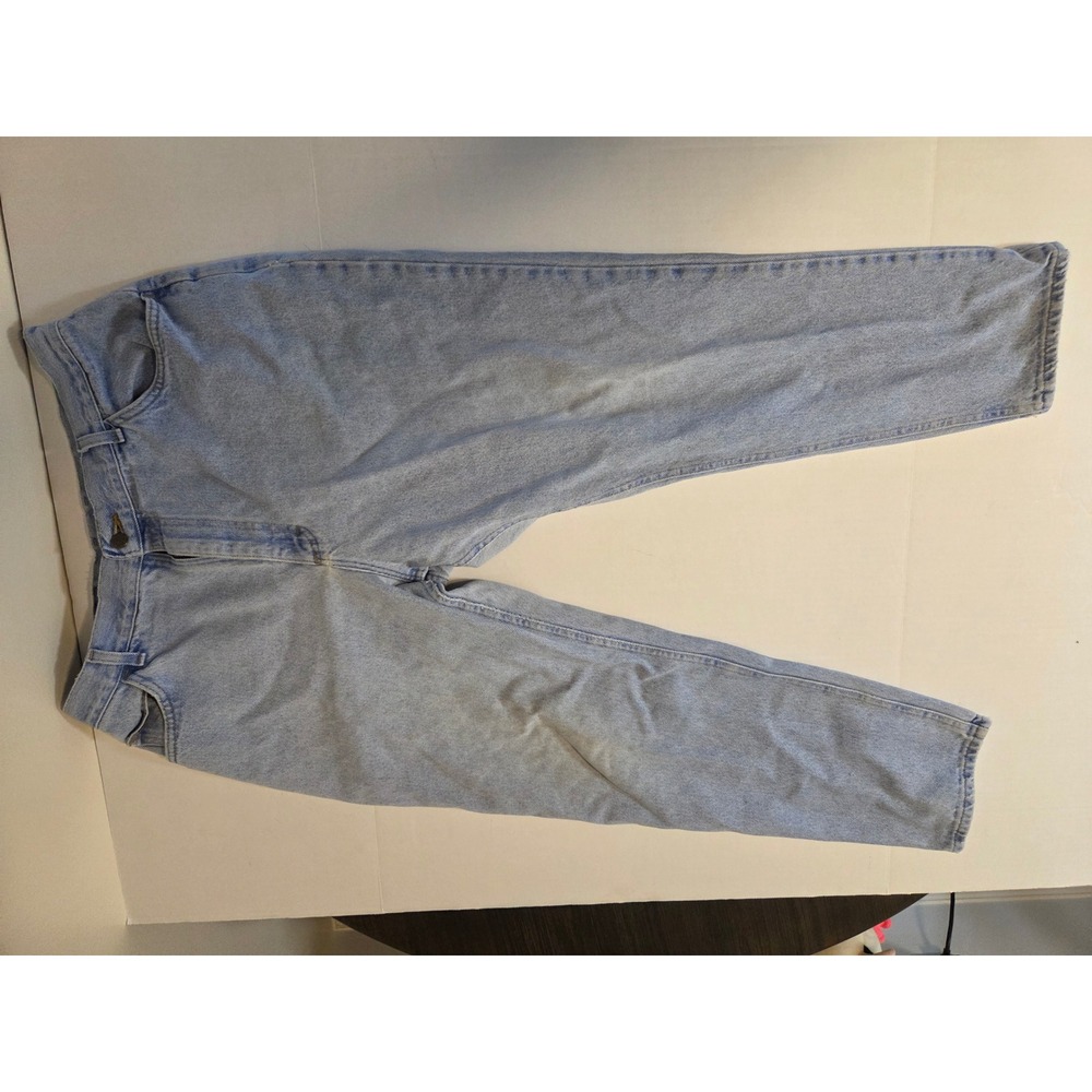 Riders by Lee Light Wash High Waisted Relaxed Fit Tapered Leg Denim Jeans 36x29